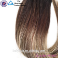 Golden Fournisseur Privé Étiquette Qualité Supérieure Grade 7A 8A Non Transformés 200g remy extensions de cheveux clip dans